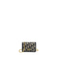 Dior 30 Montaigne Nano Pouch with Chain Blue Oblique Jacquard