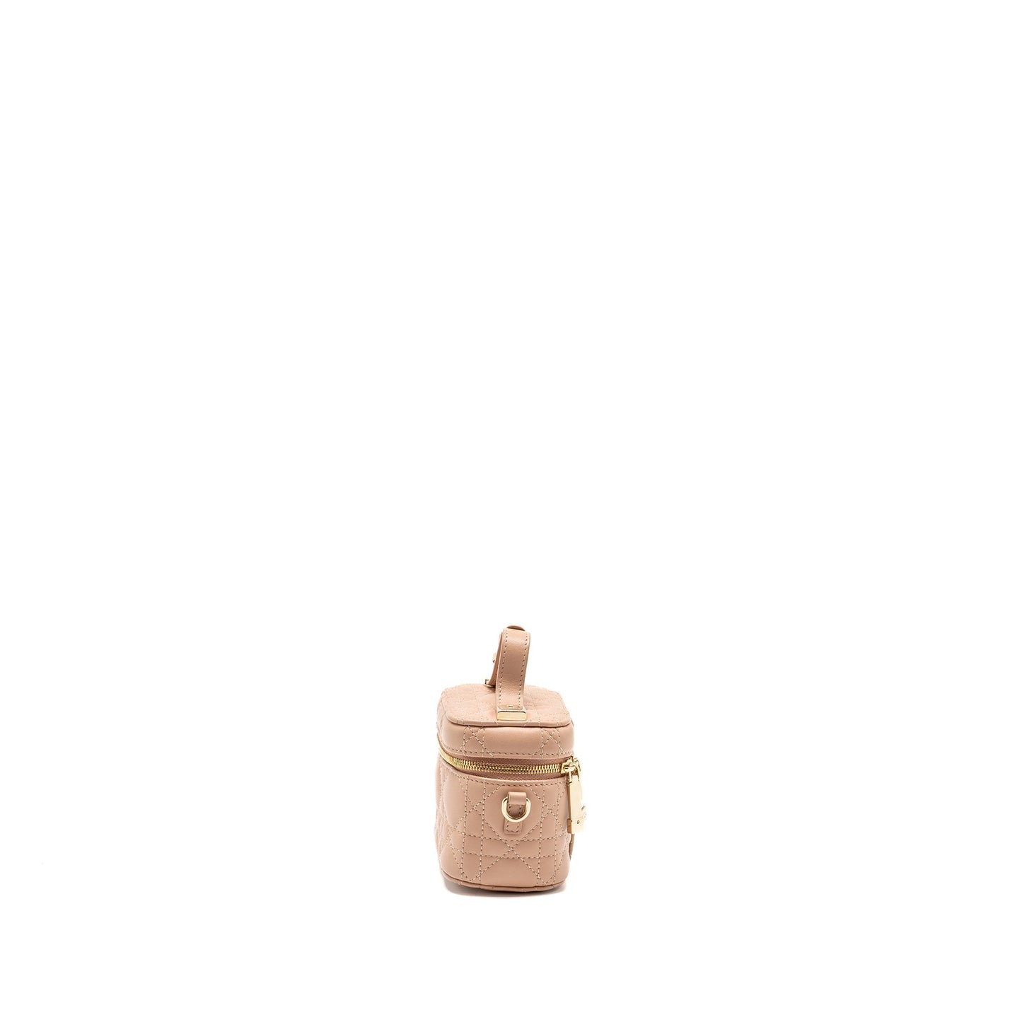 Dior Micro Lady Dior Vanity Case Cannage Lambskin Rose Des Vents Pink