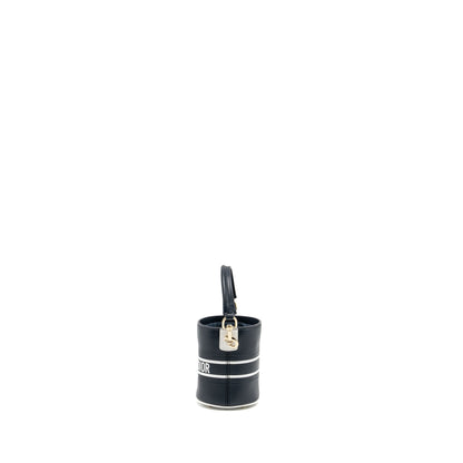 Dior Micro Dior Vibe Bucket Purse Calfskin Blue/White