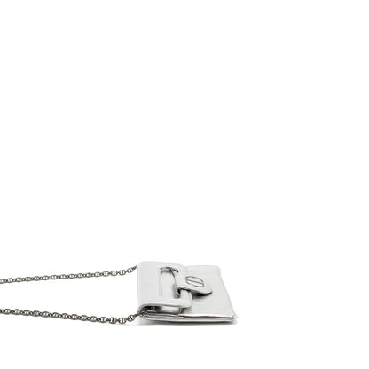 Dior Diordouble Clutch With Chains Calfskin Argent Black Hardware