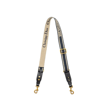 Dior Adjustable Shoulder Strap Embroidery Multicolour
