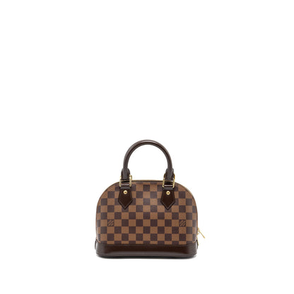 Louis Vuitton Alma bb damier ebene Canvas GHW