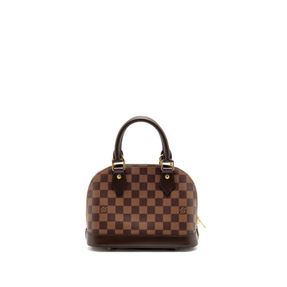 LOUIS VUITTON Alma BB Damier Ebene GHW