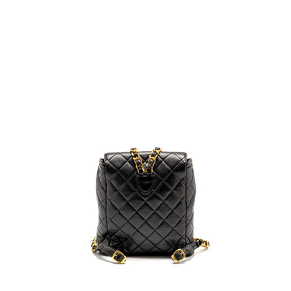 Chanel Duma Backpack Lambskin Black GHW