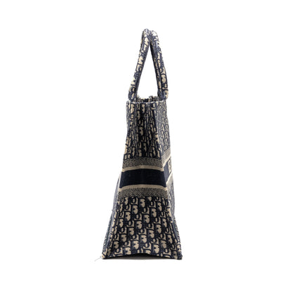 Dior Large Book tote dior oblique canvas blue