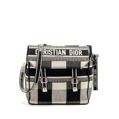 Dior Diorcamp Messenger Purse Canvas Black/White