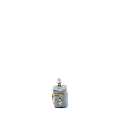 Dior Micro Lady Dior Vanity Case Lambskin Light Grey