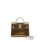 Dior Top Hanbdle tote Purse multicolour metallic bronze / silver