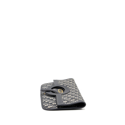 Dior Folder Clutch Blue Dior Oblique Canvas/Leather