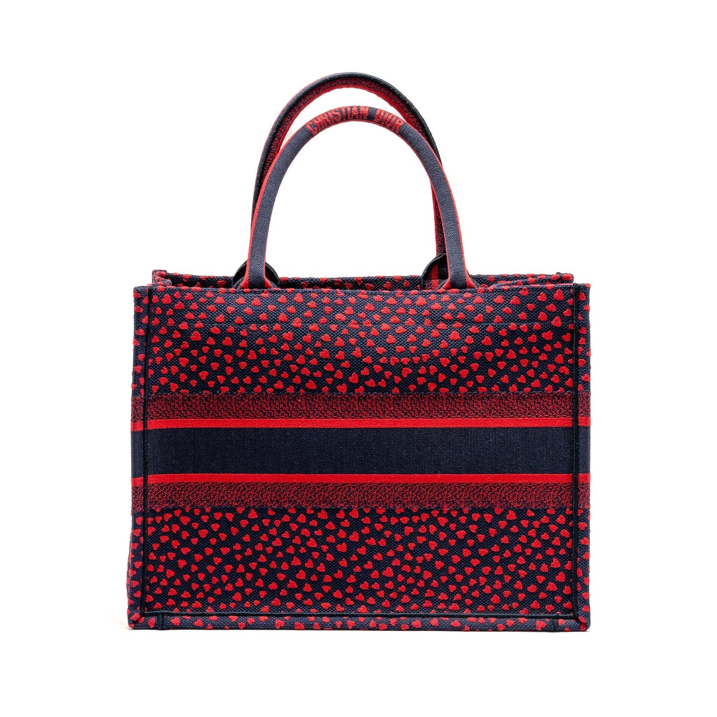 Dior Medium Dior book tote I love Paris canvas red / navy