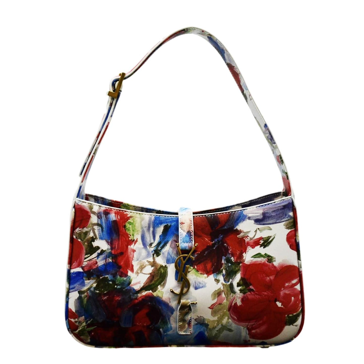 Saint Laurent Le 5 A 7 Leather White Shoulder Bag