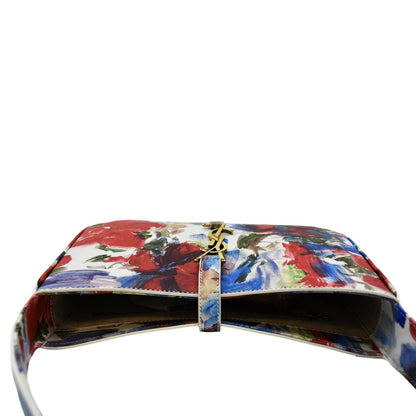 Saint Laurent Le 5 A 7 Leather White Shoulder Bag