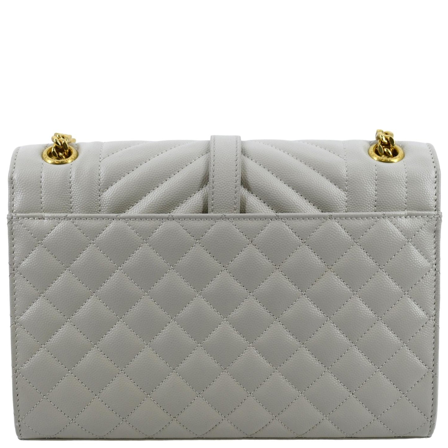 Saint Laurent Envelope Leather White Crossbody