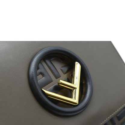 Fendi Kan I Leather Brown Shoulder Bag