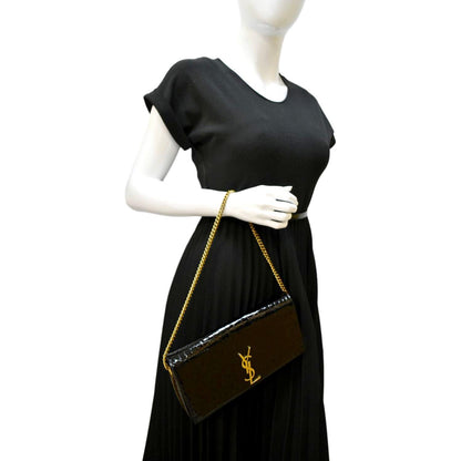 Saint Laurent Kate Leather Black Shoulder Bag Style 13