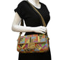 Fendi Baguette Canvas Red Shoulder Bag Style 57