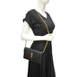 Saint Laurent Envelope Leather Black Shoulder Bag Style 14