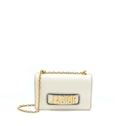 Dior Ja'Dior Flap Purse/ Clutch with Chain White