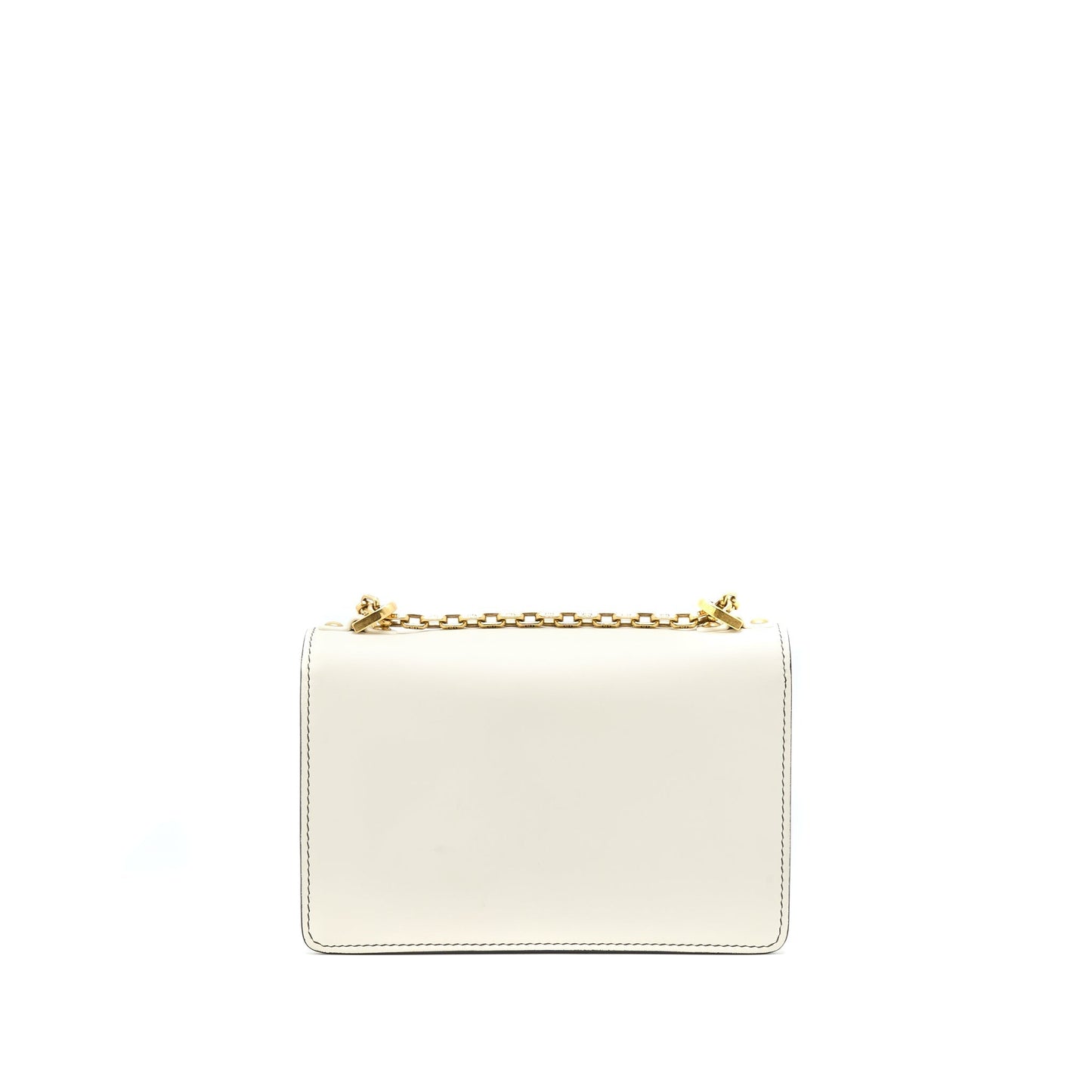 Dior Ja'Dior Flap Purse/ Clutch with Chain White