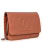 Chanel Wallet On Chain Caviar Silver Crossbody