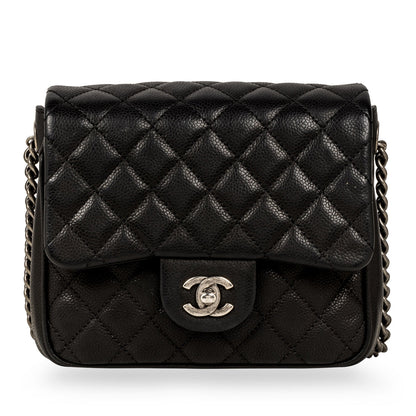 Chanel Quilted Caviar Shoulder Bag