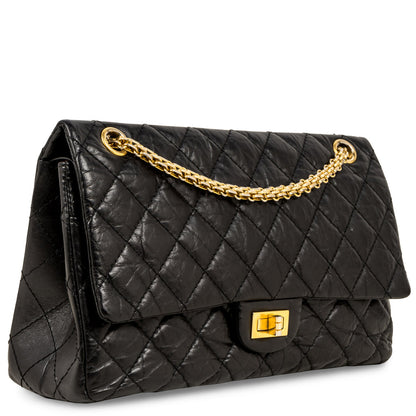 Chanel Classic Flap Calfskin Black Shoulder Bag Style 20