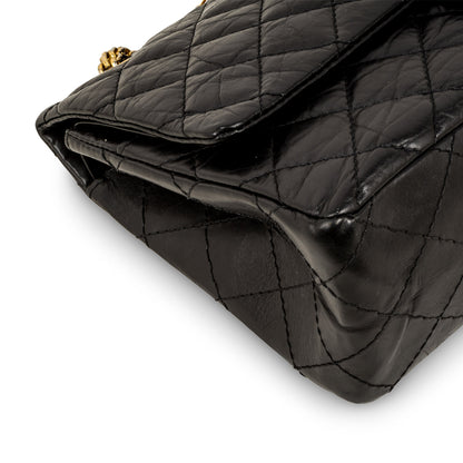 Chanel Classic Flap Calfskin Black Shoulder Bag Style 20