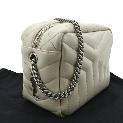 Saint Laurent Loulou Leather White Crossbody