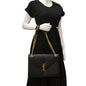 Saint Laurent Envelope Leather Black Shoulder Bag Style 18