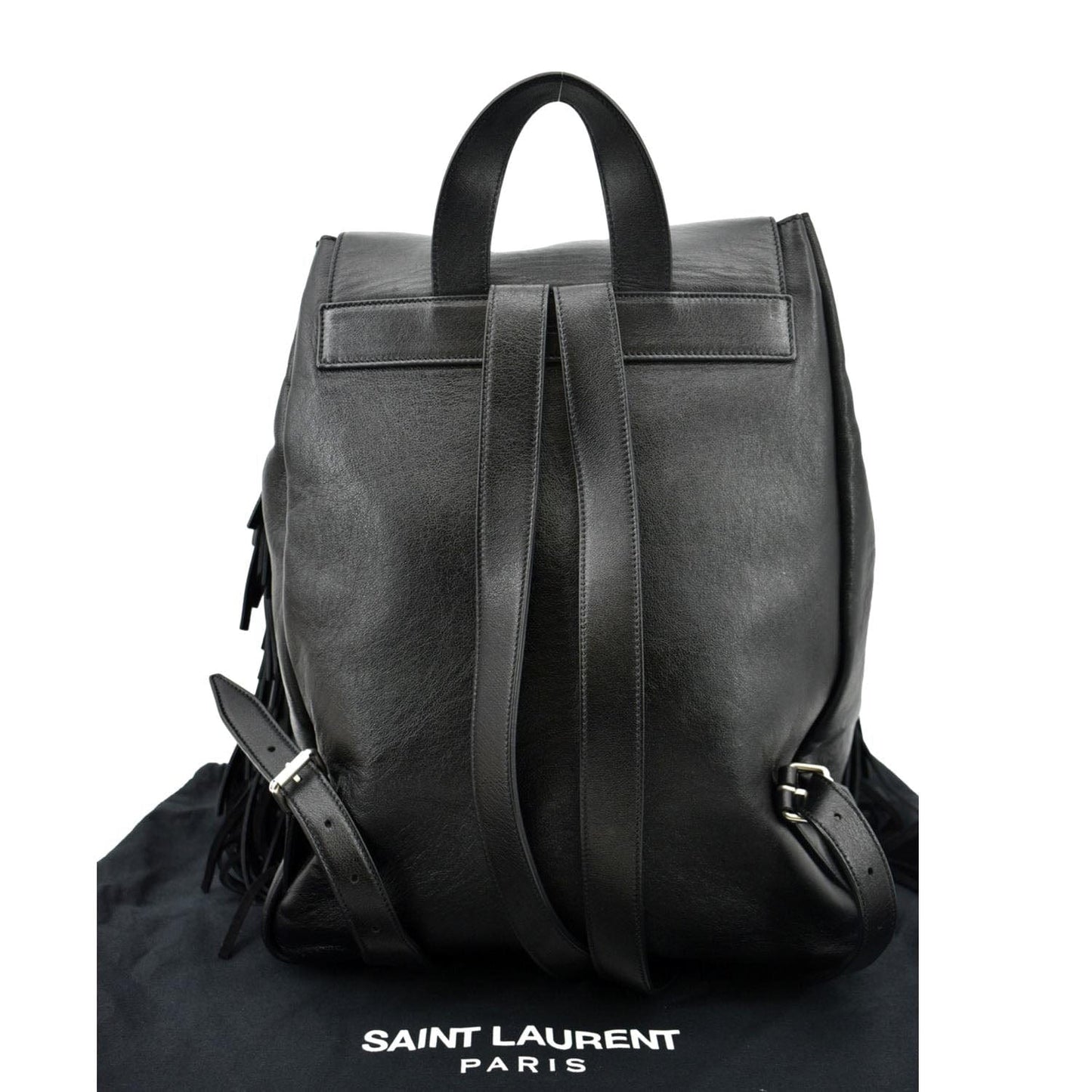 Saint Laurent Leather Black Backpack Style 2