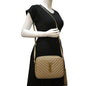 Saint Laurent Lou Leather Beige Crossbody Style 2