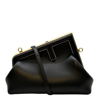 Fendi Fendi First Leather Black Shoulder Bag Leather