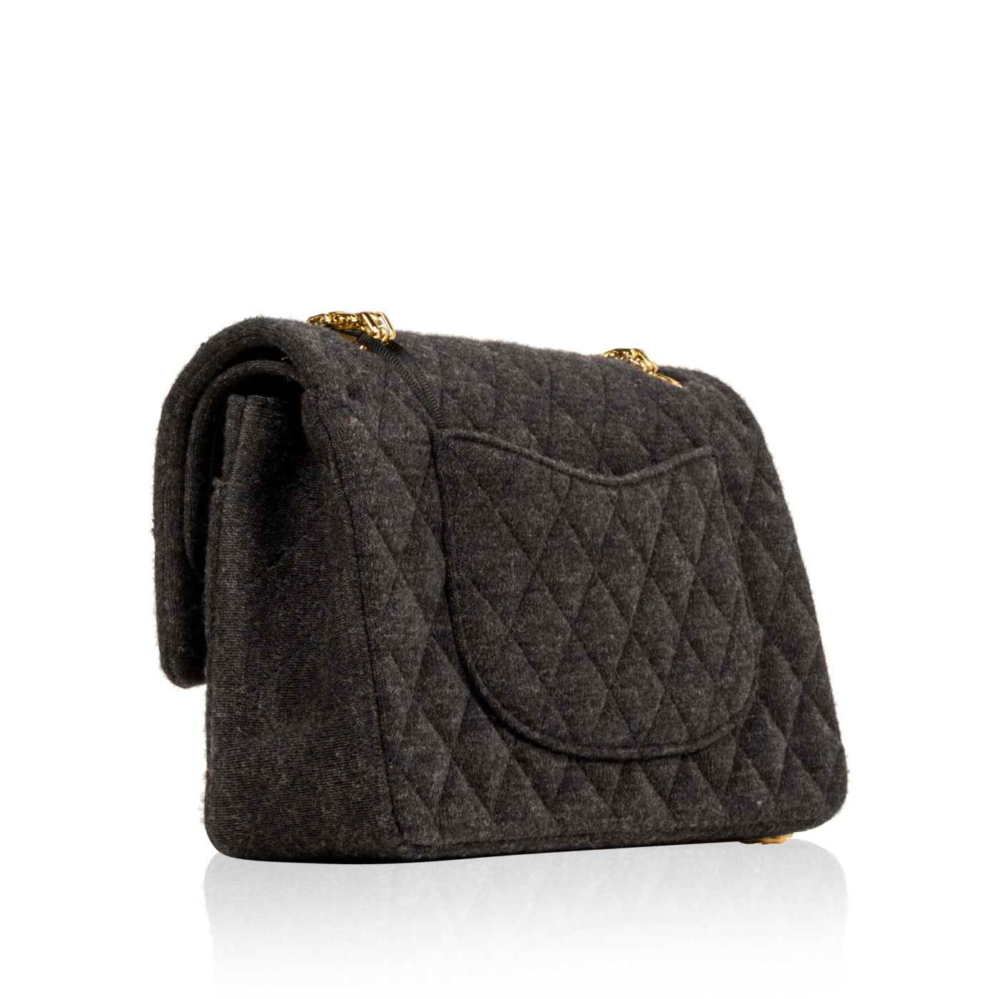 Chanel Jersey Classic Flap Bag - Medium