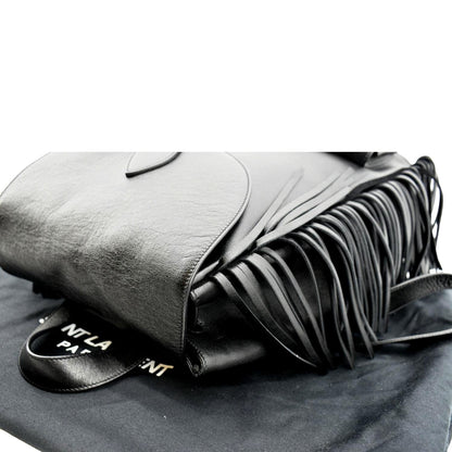 Saint Laurent Leather Black Backpack Style 2