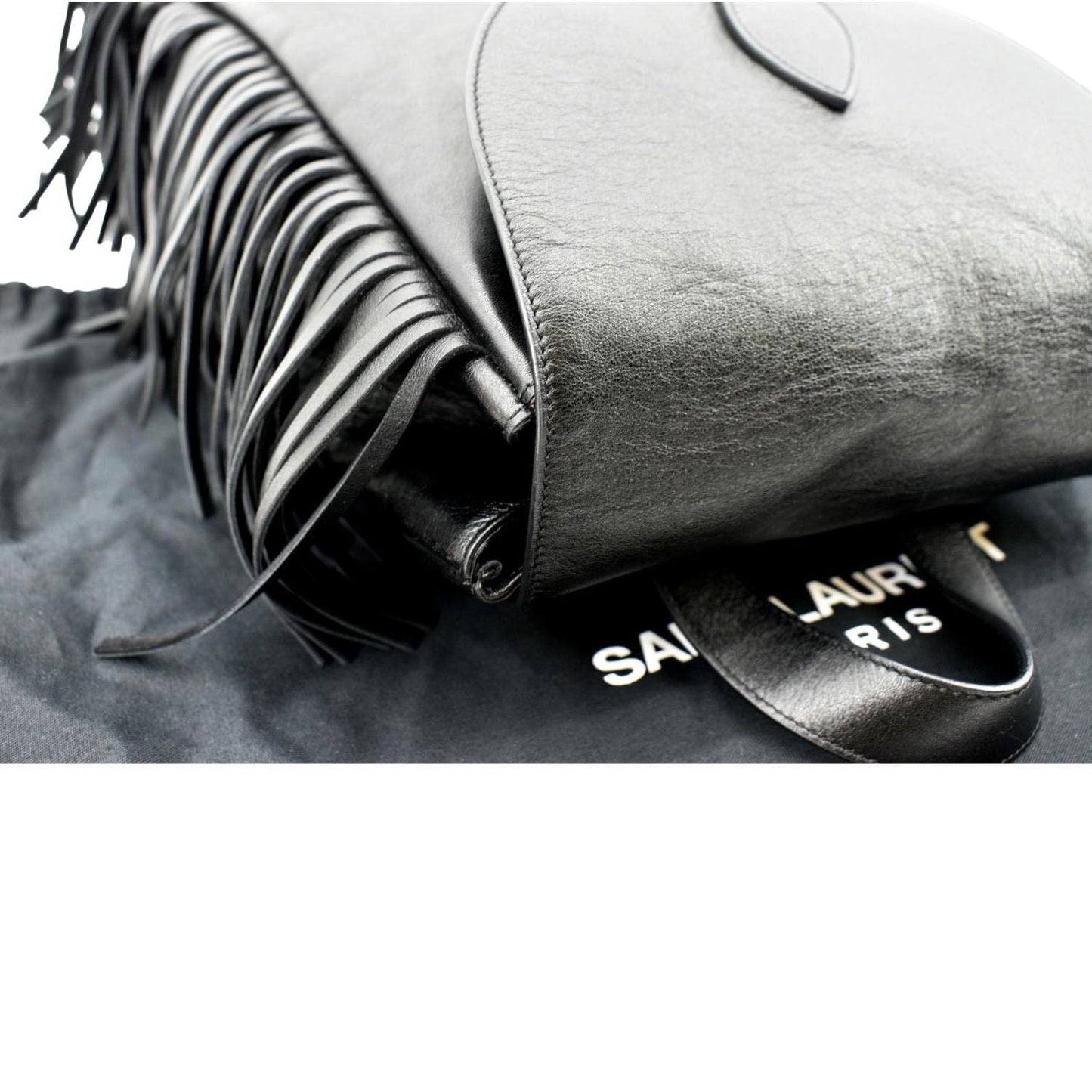 Saint Laurent Leather Black Backpack Style 2