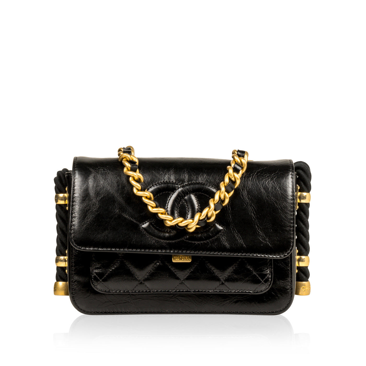 Chanel Timeless Quilted Black Shoulder Bag