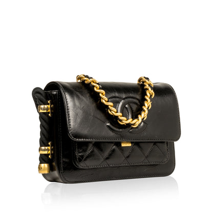 Chanel Timeless Quilted Black Shoulder Bag
