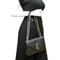 Saint Laurent Envelope Leather Black Shoulder Bag Style 13