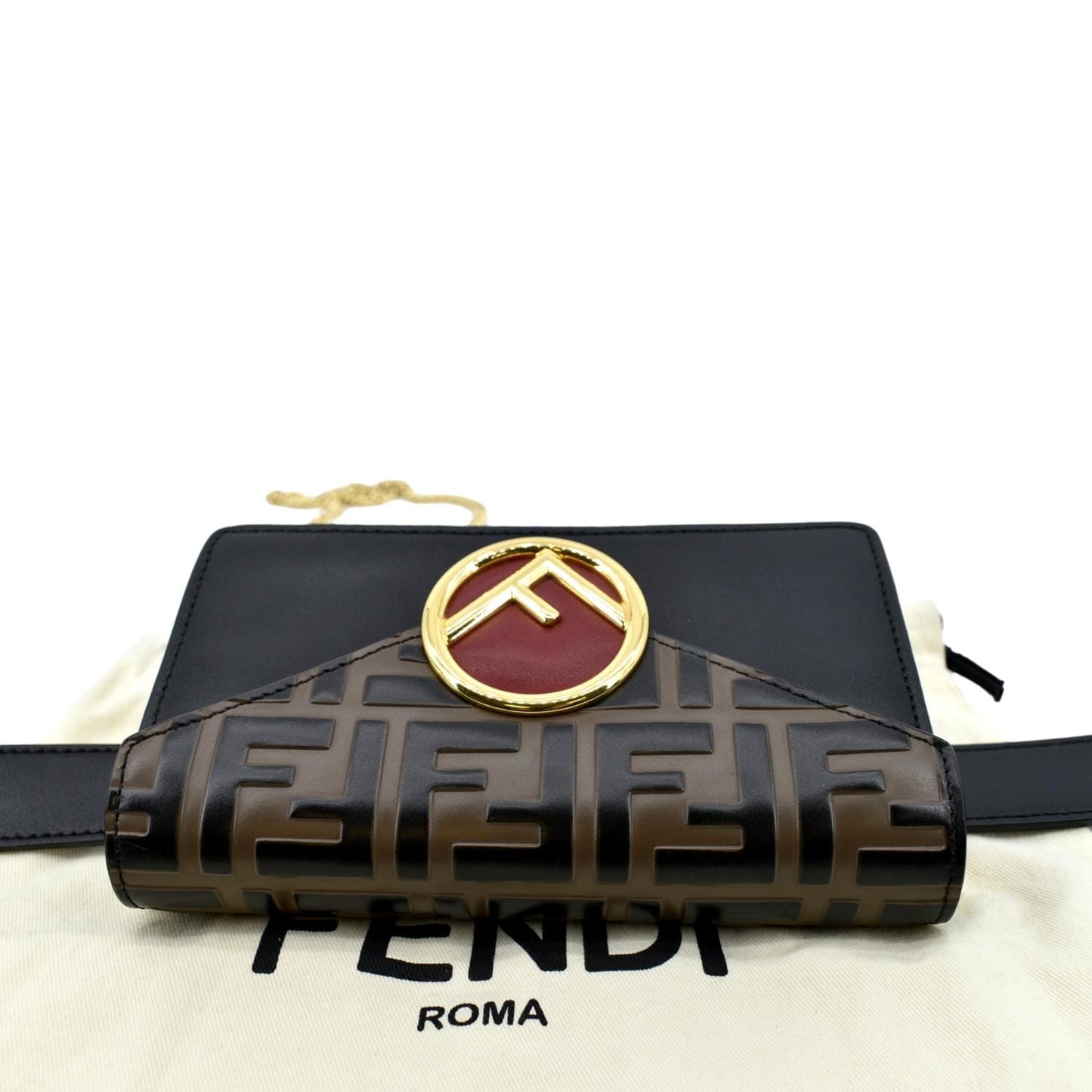 Fendi Baguette Leather Red Shoulder Bag Style 102