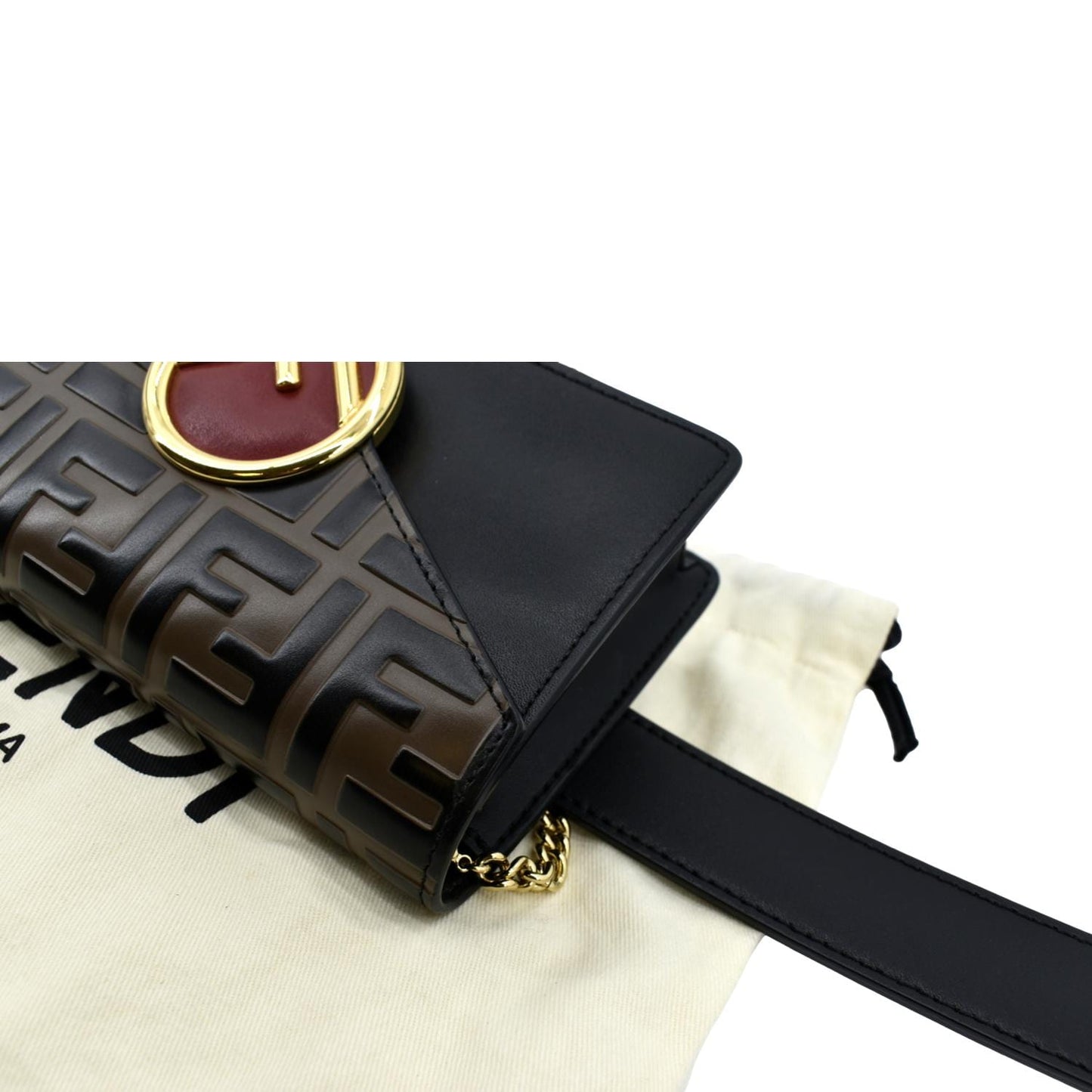 Fendi Luxury Leather Black Crossbody Style 3