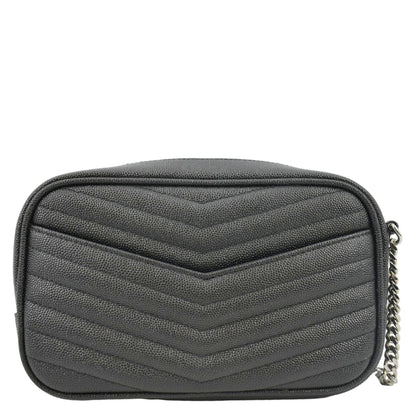 Saint Laurent Lou Leather Black Crossbody Style 26