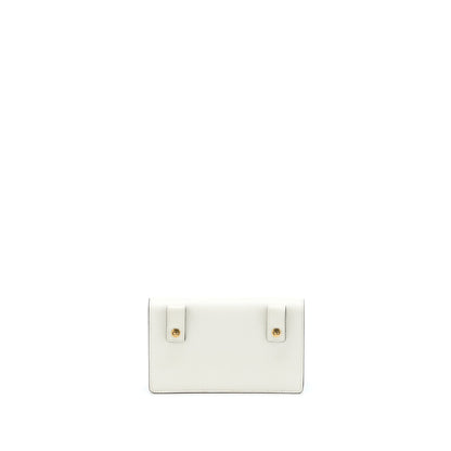 Dior Saddle Belt Pouch Calfskin White