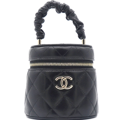 Chanel Black 22S Top Handle Mini Vanity Bag