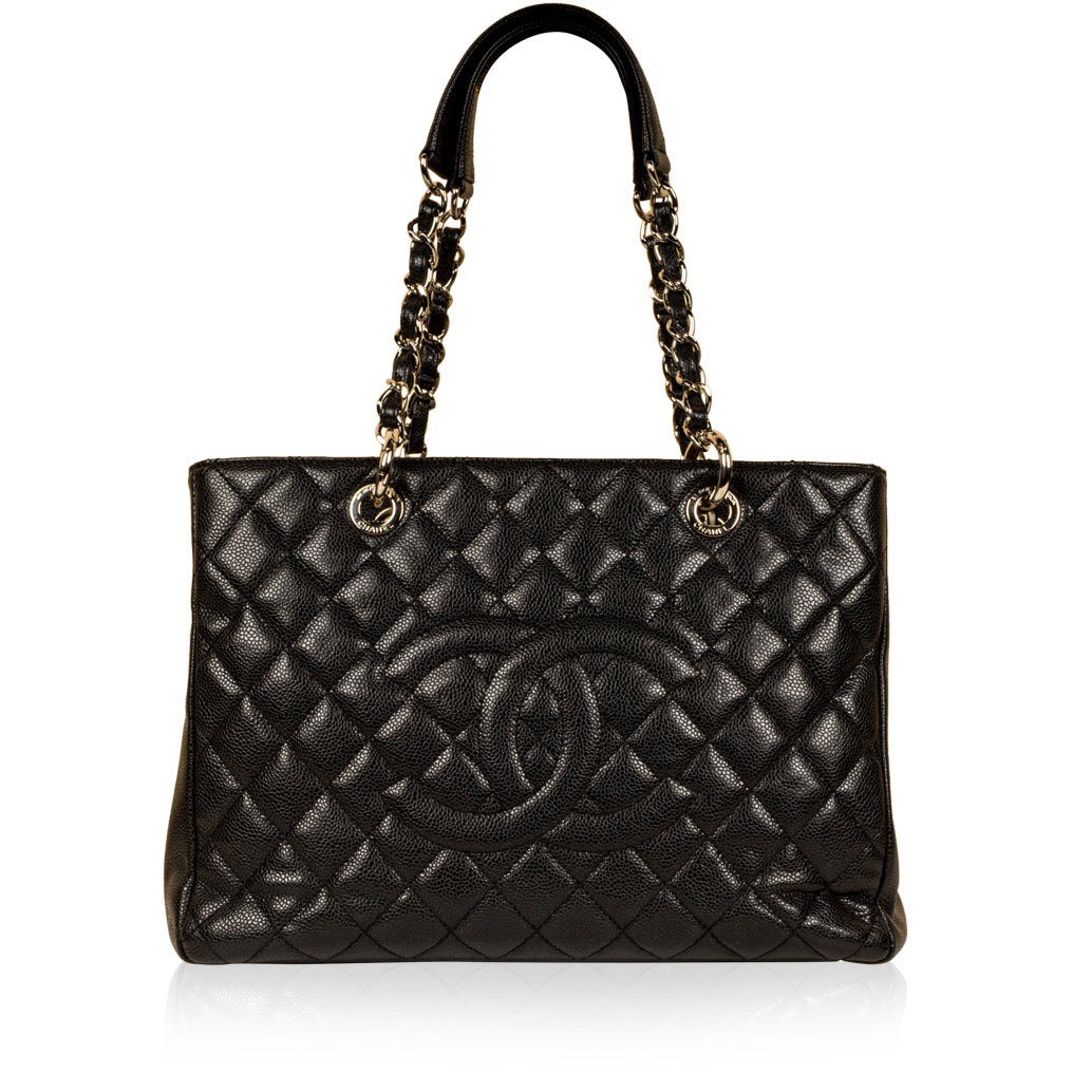 Chanel Timeless Caviar Black Tote Bag Style 35