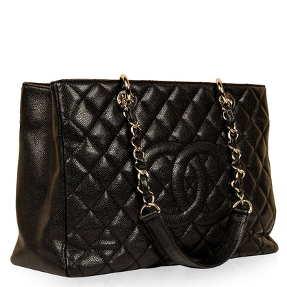 Chanel Timeless Caviar Black Tote Bag Style 35
