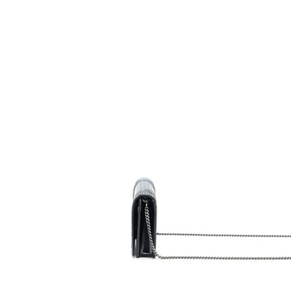 Dior Diorama Wallet On Chain Metallic Grey