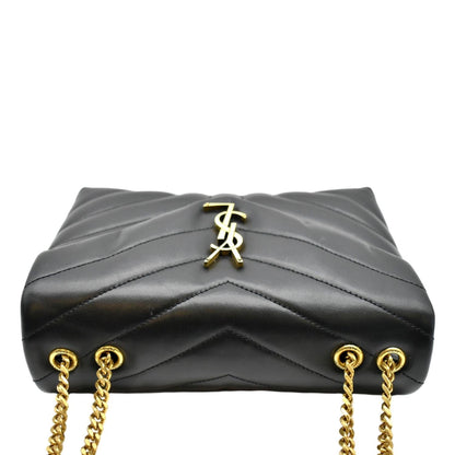 Saint Laurent Loulou Leather Black Shoulder Bag Style 7