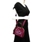 Louis Vuitton Alma Lisse Leather Satchel Crossbody Bag Red