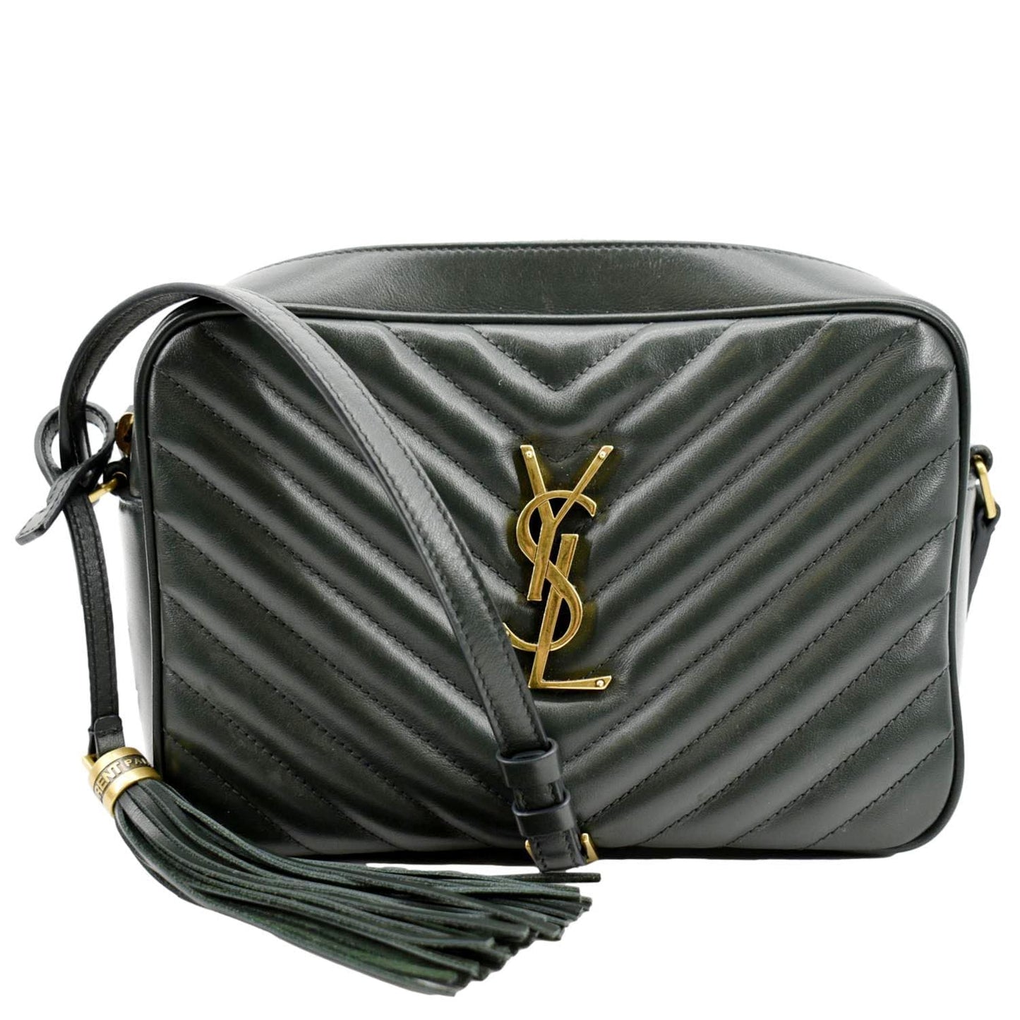Saint Laurent Lou Leather Red Crossbody Style 8