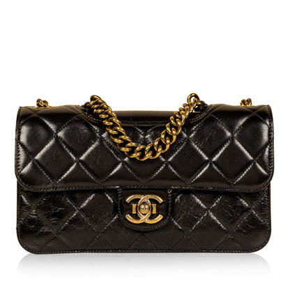 Chanel Classic Flap Caviar Black Shoulder Bag Style 145